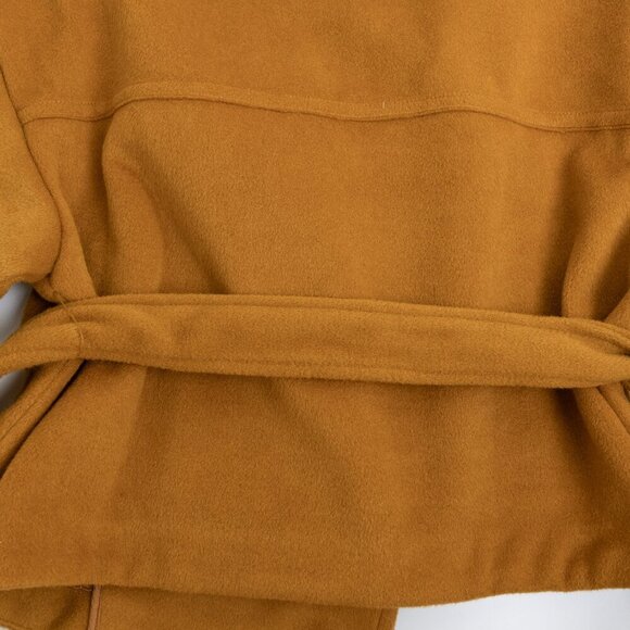 Free People Wrap Coat Narcissus Cut Shawl Collar Belted Jacket Mina - Picture 5 of 13